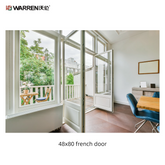 Warren 48x80 Glass French Doors with Double Glazed Interior Doors